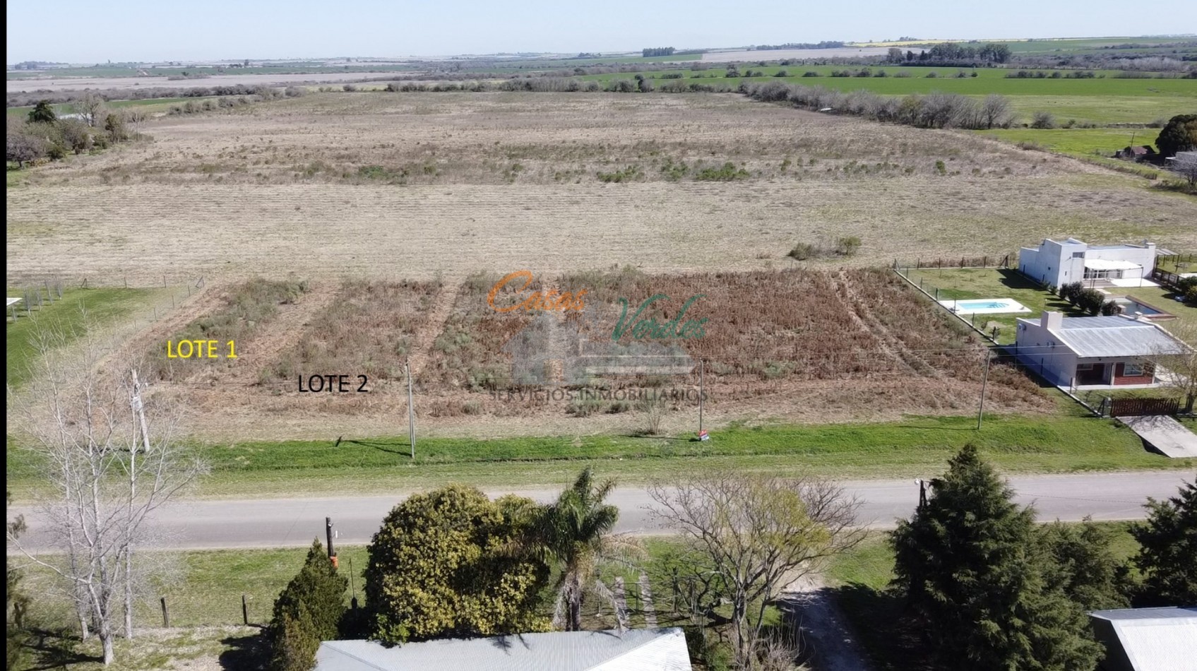 VENTA lotes ANTELO 15 x 50 sobre Asfalto
