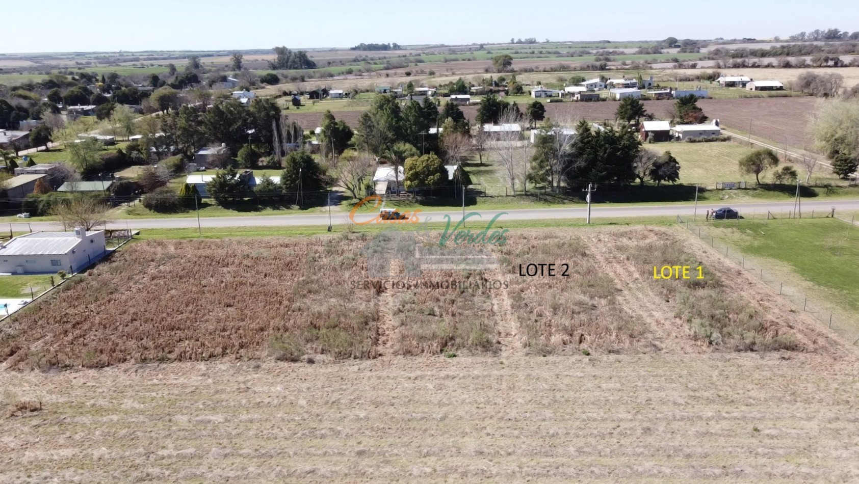 VENTA lotes ANTELO 15 x 50 sobre Asfalto