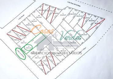 Venta Terreno nro. 21 calle Las Piedras