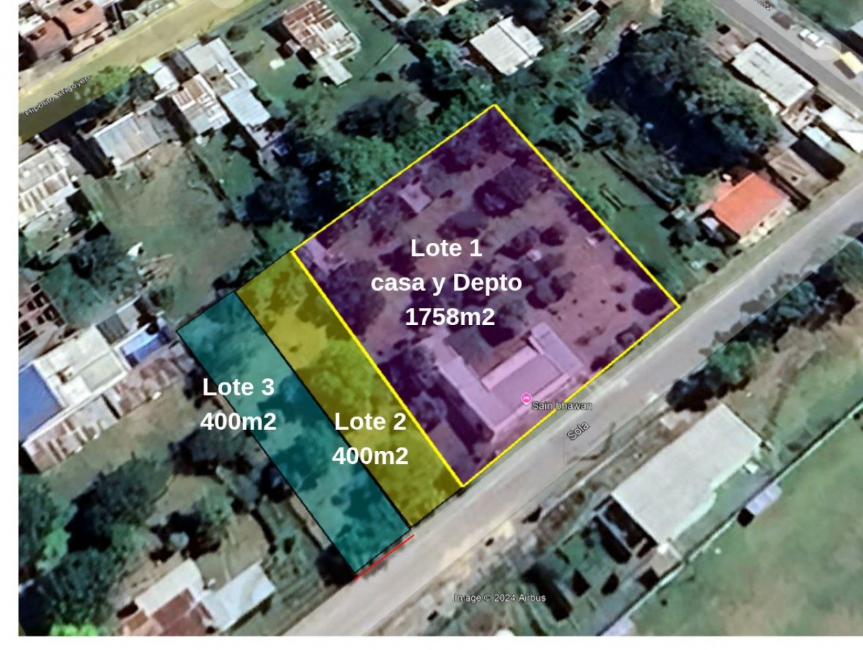 VENTA casa + depto + lote terreno con TODOS los servicios, muy buena ubicacion