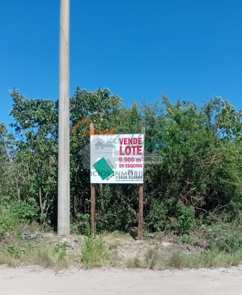 VENTA terreno en ESQUINA en altura, 1ha. zona termas, 