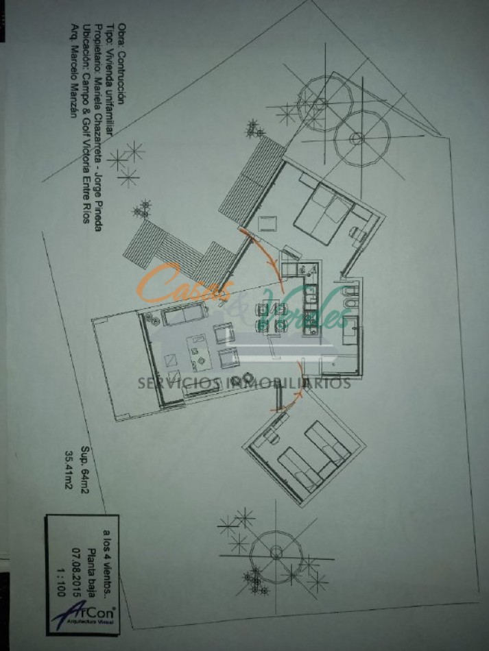 Venta terreno con CONTRUCCION comenzada en LOTE CAMPO Y GOLF