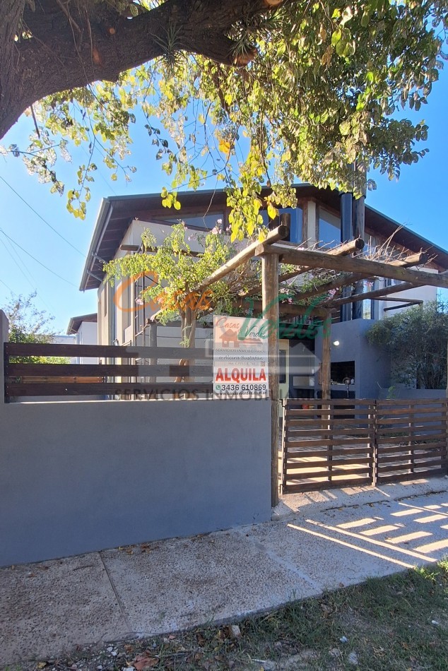 ALQUILER, cabaña zona costanera, 1 dorm, gas natrual, patio.