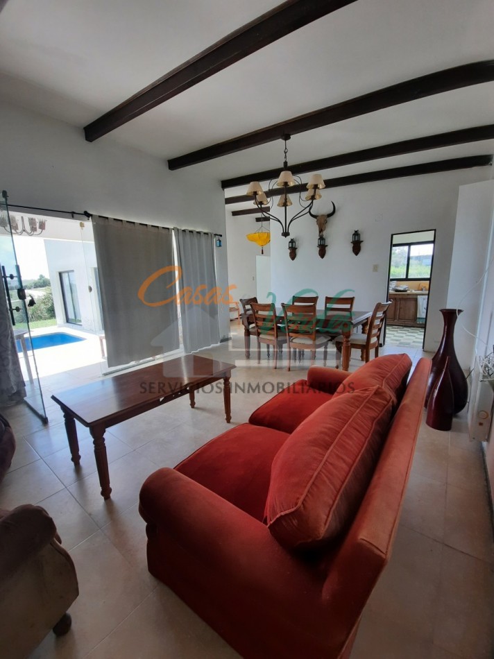 Casa en Venta Los Algarrobos, 3 dorm, 2 baños, pileta, amplio parque, seguridad, naturaleza