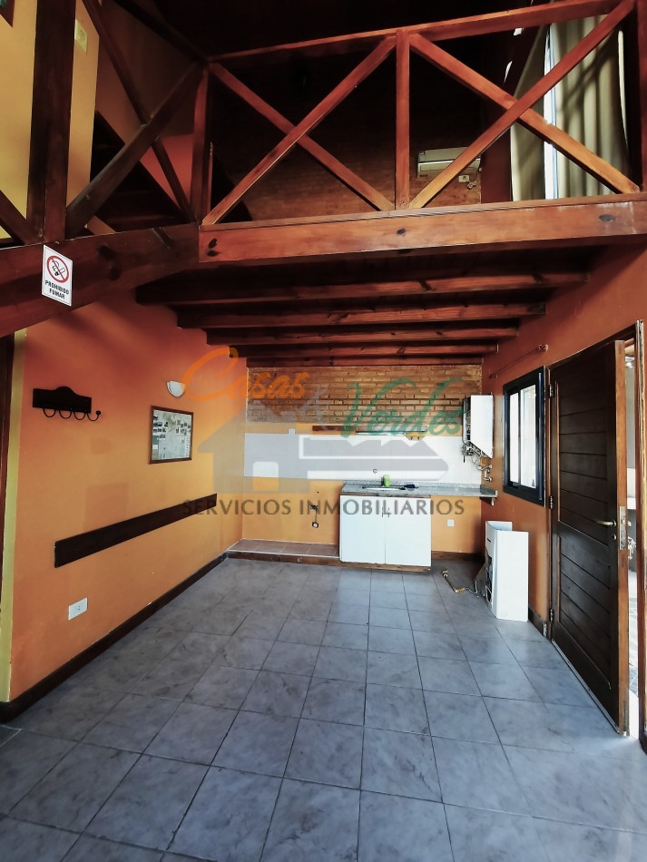 ALQUILER, cabaña zona costanera, 1 dorm, gas natrual, patio.